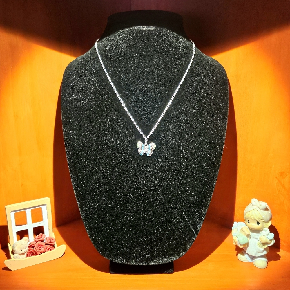 Bling Butterfly Necklace